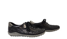 Remonte Liv Black Leather Comfort Sneakers Women's Shoes EU 40/ US 9-9.5