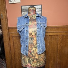 Vtg 70  s Levis type 3 Denim 70505 0217 Trucker Vest Made In USA Size 38