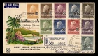 DR WHO 1958 AUSTRALIA CHRISTMAS ISLAND OVPT FDC QEII COMBO $1 M81025