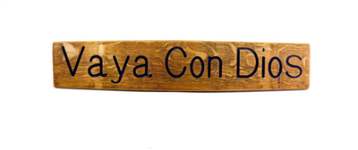 #ad #ad Wine Barrel Sign Vaya Con Dios $49.00