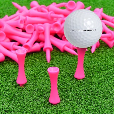 Pink Golf Tees Castle Golf Tees 2 1/4 Zoll 57 mm robuster Kunststoff Stufen Golf Tee