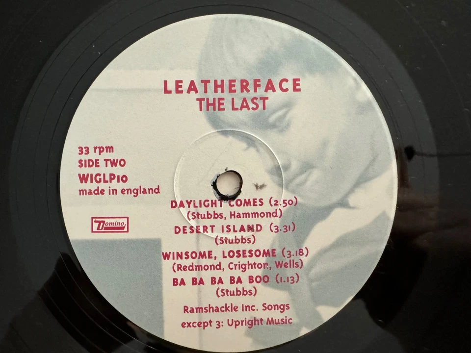 Leatherface "The Last" LP - Domino WIGLP10 - Original 1994 Punk UK Press - VG++ - Imagem 3 de 4
