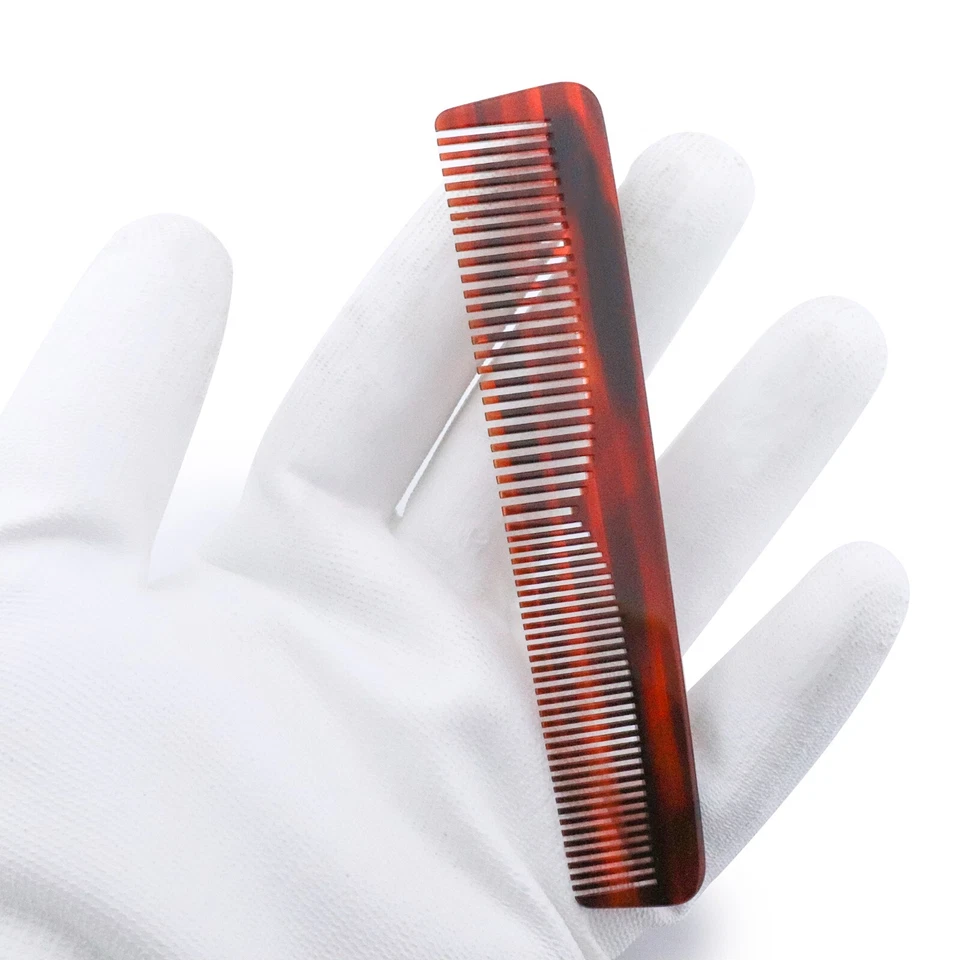 Peine marrón Haryali London Barber Hombres Todo Uso Peluquería Corte Dientes Finos Foto 2 de 4