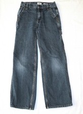 Oshkosh 12 Slim Jeans Medium Wash Adjustable Waist Boys Carpenter Loop 12S 24x24