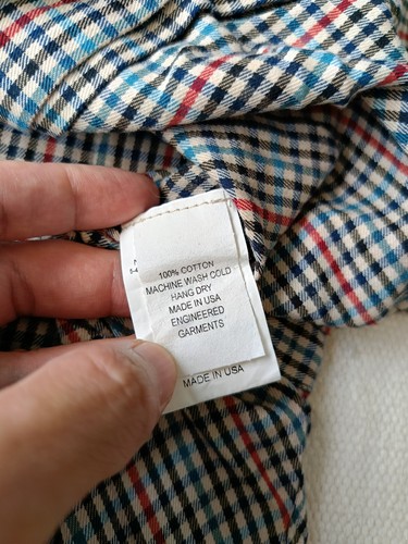 FWK Engineered Garments New York USA slim fit ladies 1 plaid xs shirt - Picture 15 of 17