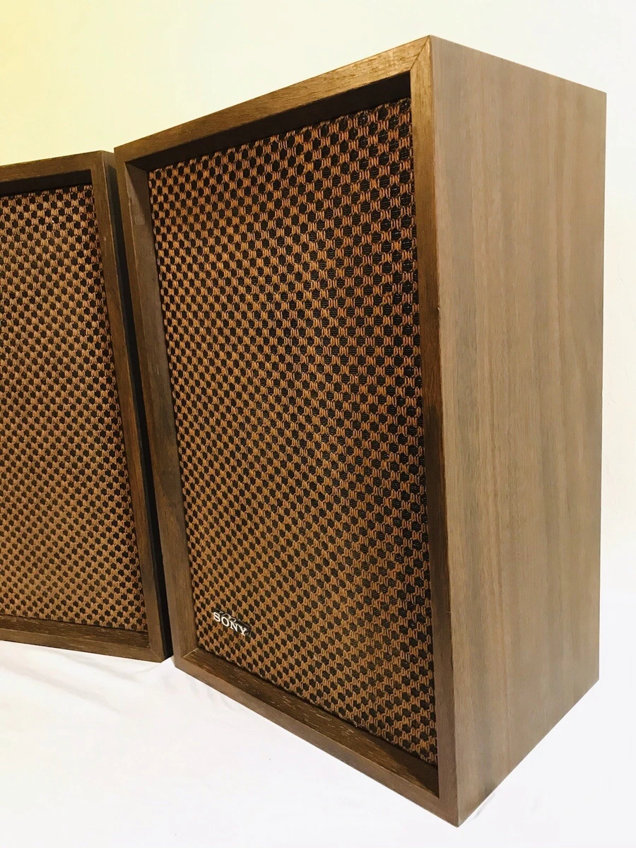 Sony wooden sale speakers