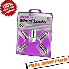 McGard 24215 Chrome Cone Seat Wheel Locks, M14 x 1.5 Thread Size - Set of 4