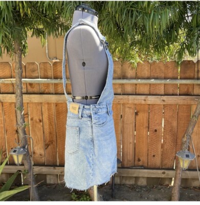 Anthropologie Paige Women's Denim Overall Dress Size 27 Blue NWT