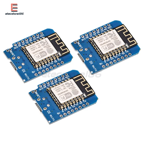 3Pcs ESP-12 ESP8266 WeMos D1 Mini WIFI 4M Bytes Development Board Module NodeMCU