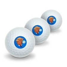 Funny Donald Trump Face Tweet Tweet Novelty Golf Balls 3 Pack