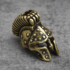 Brass Spartan Helmet Paracord Bead Lanyard Knife Beads Pendant