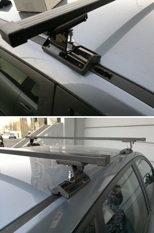 Roof Rack Bars M0015 Set for Ford Focus C-Max 2003-2010 Fix Point