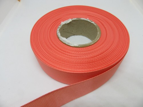 3mm 6mm 10mm 16mm 22mm 38mm 50mm CORAL PINK Grosgrain Ribbon Ribbed Bows Tape - Picture 7 of 10