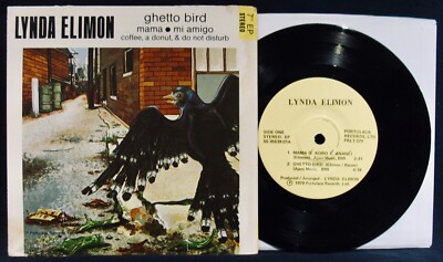 LYNDA ELIMON~Ghetto Bird~4 Song Ep 45 (Funky Rare Groove) Rare Jazz~PORTULACA