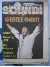 Gentle Giant 1977 Finnish Magazine Clash Country Joe Nils Lofgren