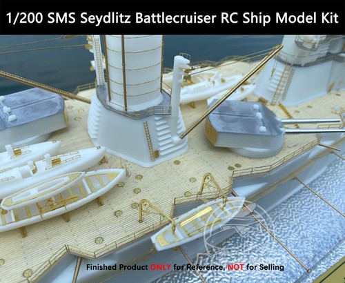 1/200 SMS Seydlitz Battlecruiser RC Ship Model Kit with Detail Upgrade Set CY514 - Picture 9 of 12