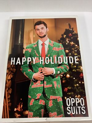 Oppo Suits Men's Sz 36 Merry Christmas UGLY Sweater Party