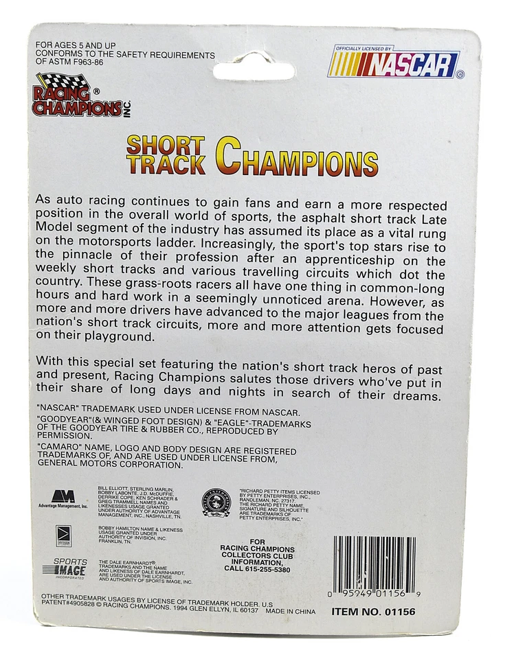 Rusty Wallace #66 Camaro Short Track Racing Champions NASCAR 1/64 Diecast Foto 3 de 3