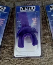 Football AC25-P Vettex Doubleguard Purple Mouth/Lip Protection & Strap Ages 12+