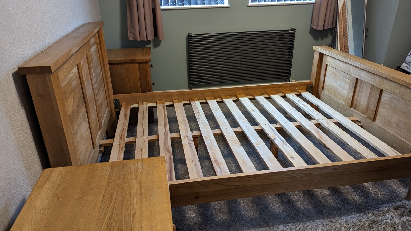 Solid Oak Double Bed Very good condition eBay