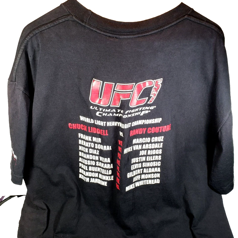 UFC 57 Lidell vs Couture Mens Event X-L T-Shirt Feb 4th 2006 Never Worn - Image 2 of 4