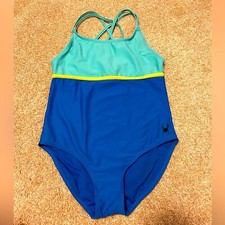 Spyder one pice blue girls swimsuit