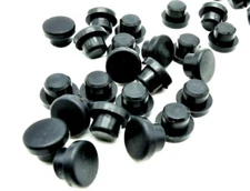 3/8" Solid Rubber Push In Feet  Fits 3/8" Hole  1/8" Height  5/8" OD