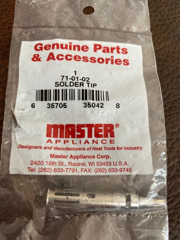 Master Appliance 71-01-02 2.4mm Standard Chisel Soldering Tip New In Package - Image 4 of 4