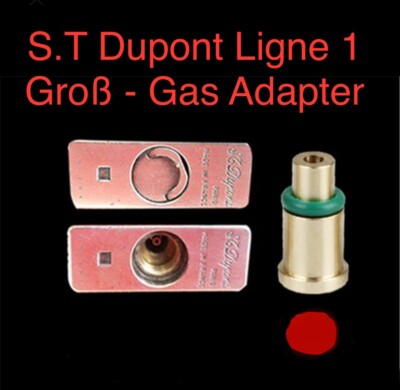 S.T Dupont Ligne 1 Groß Feuerzeug Gas Adapter (Rot)