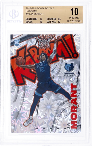 2019 Panini Crown Royale Ja Morant Kaboom #10 BGS 10 Rookie RC
