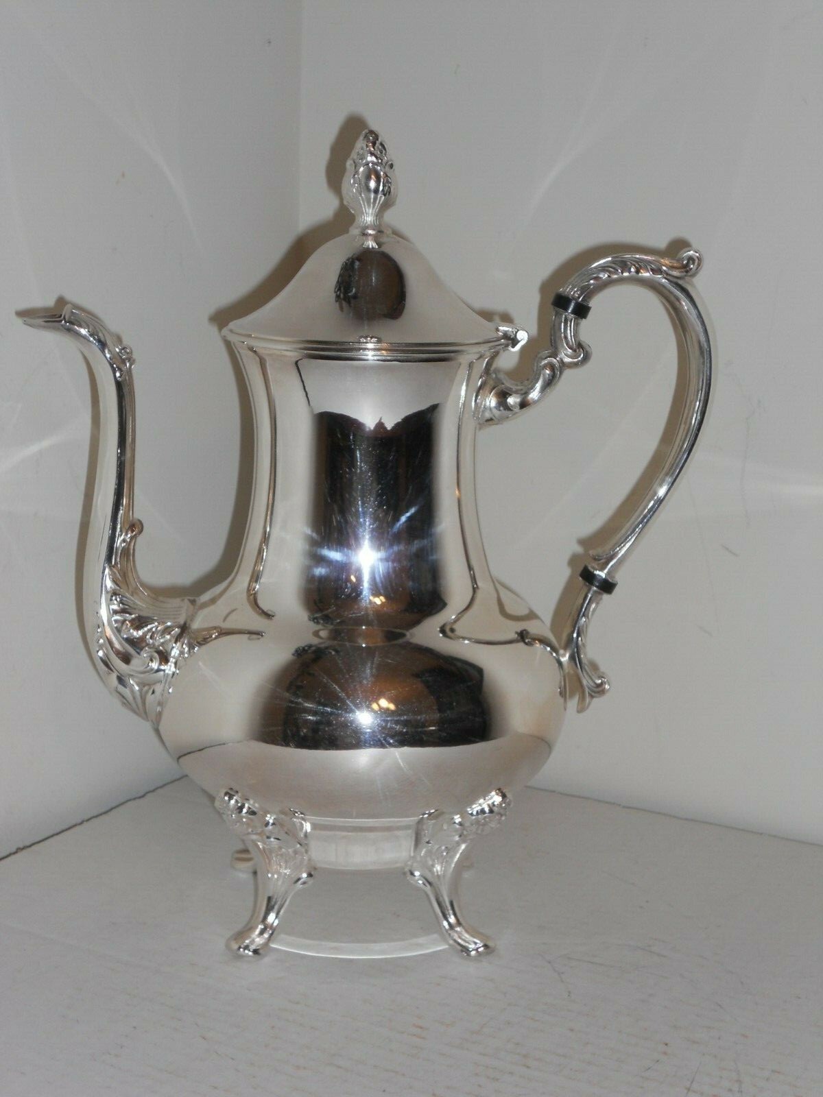 Vintage Sheridan Silver On Copper Teapot Very Elegant Excellent eBay