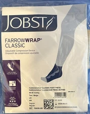 Jobst Farrow Wrap Classic Foot Piece Tan Large Regular 30-40 mmHg Exp 09/2026