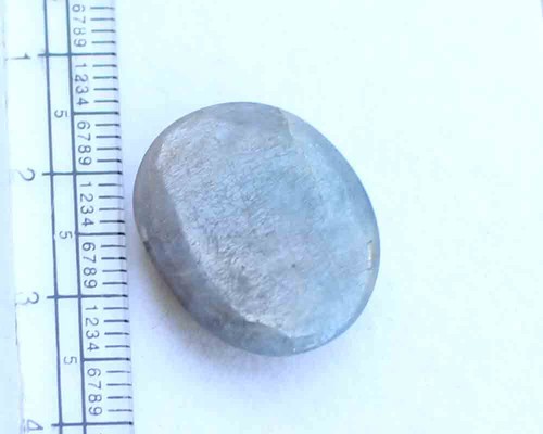 Natural Old Blue Sapphire Carved Flower 23.50 Ct Loose Gemstone For Pendant - Picture 2 of 3