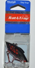 bill lewis rat l trap tiny 1.75" crankbait chrome black bleeding shad