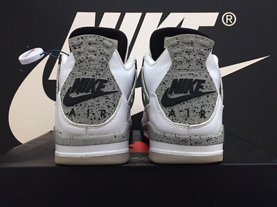 Vintage 2016 Nike Air Jordan 4 Retro OG UK10 EU45 Cement IV Bred Oreo Thunder 1 Rare