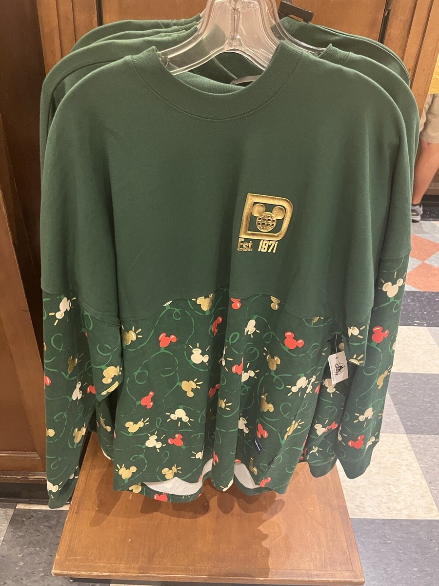2024 Disney Parks Mickey Christmas Lights Spirit Jersey WDW L XL