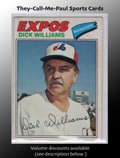 1977 O Pee Chee #108 Dick Williams Montreal Expos *HOF*