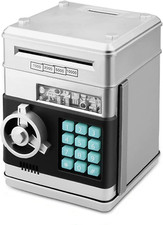 Electronic Password Piggy Bank Cash Coin Can Auto Scroll, Saving Box Gift Kids