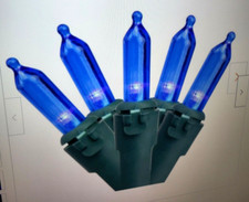 4 Sets of Home Accents Holiday Christmas 100-Light Blue Mini LED Lights Sets