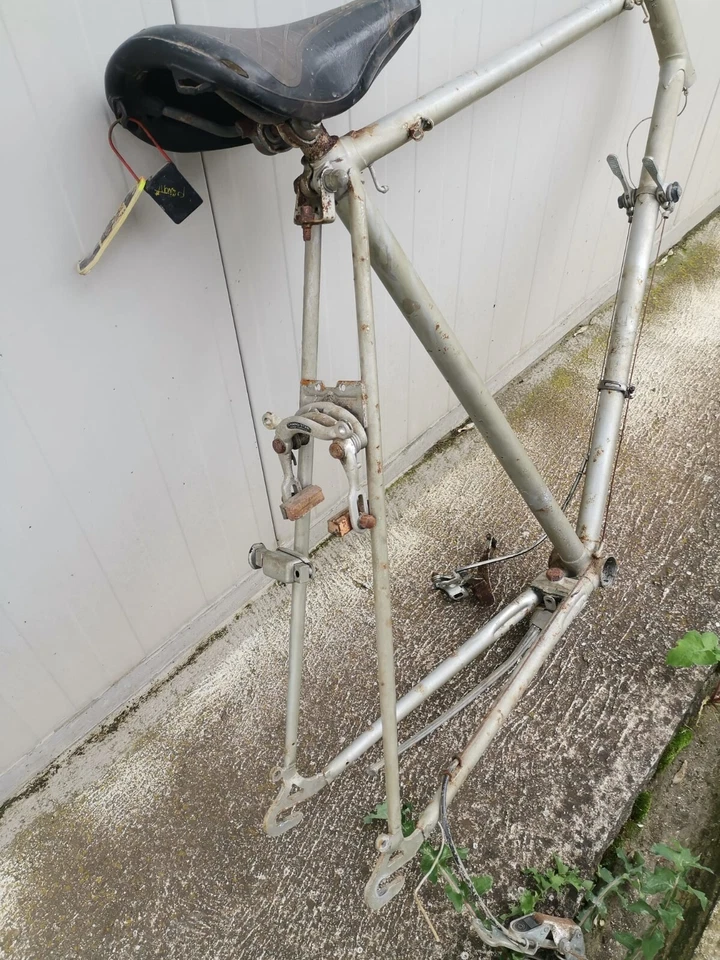 Telaio e accessori bicicletta da corsa vintage eroica - Immagine 4 di 4