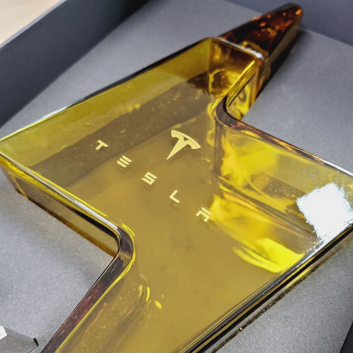 Tesla Decanter Bottle With Stand and Box Limited Edition