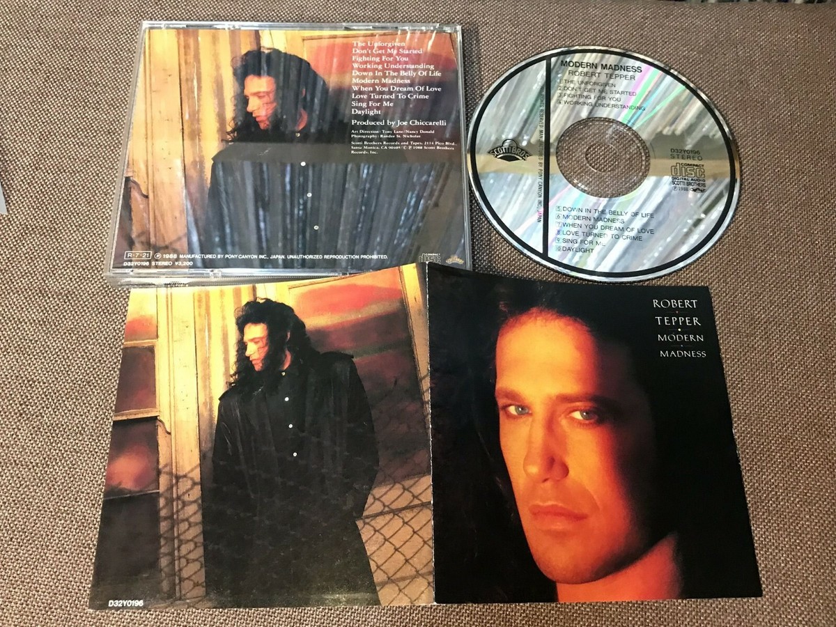 Robert Tepper Modern Madness Japan CD D32y0196 W/obi Insert