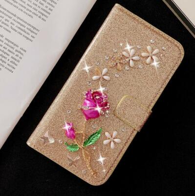 For Samsung Galaxy S23 A53 A71 A20E A21S Flower Leather Flip Wallet Case Cover