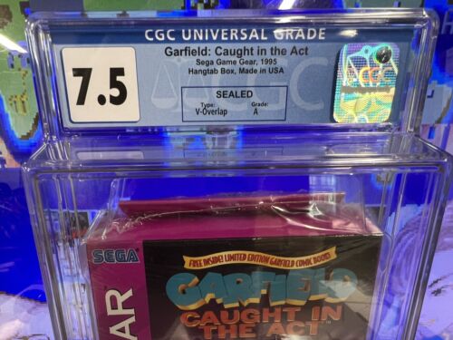 1995 Sega Game Gear Garfield: Caught in the Act Graded CGC 7.5 A Sealed - Picture 2 of 9