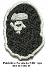 APE NEVER KILL EMBROIDERED patch Iron-on/sew on, Fast Shipping