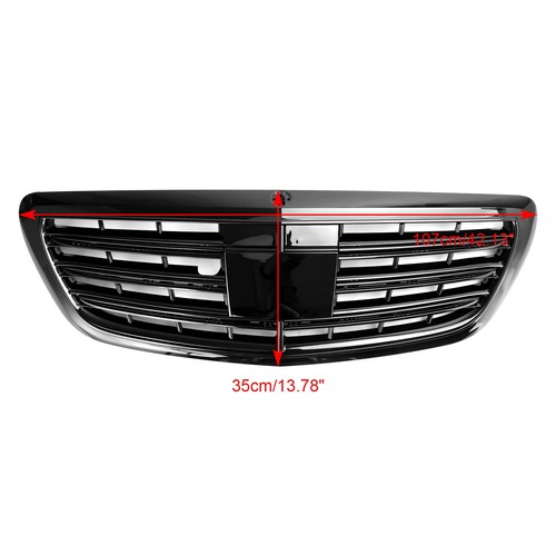 Front Grill Grille Fit Mercedes-Benz S-class W222 S500 S550 S600,2014-2020 W - Picture 7 of 17