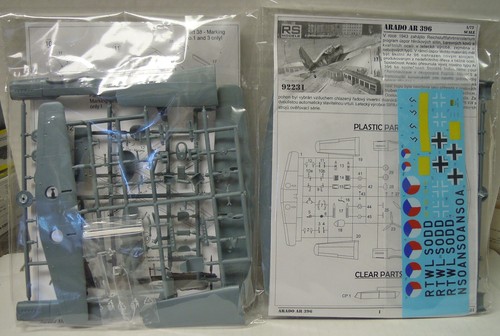 Arado Ar-396, 1:72, Plastikmodellbausatz, LW, CZ RS-Models, Neuheit   - Bild 2 von 2