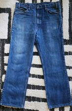 VTG 80's '85 Levi's 517 Jeans 36x29 Orange Tab Boot Cut Medium Blue Wash