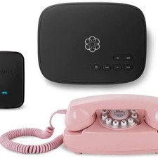 Brand New Ooma Telo Air w/ Princess Retro Phone Bundle, Free Home Phone Service