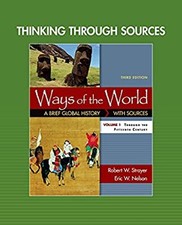 Thinking through Sources for Ways of the World, Volume 1 Paperbac